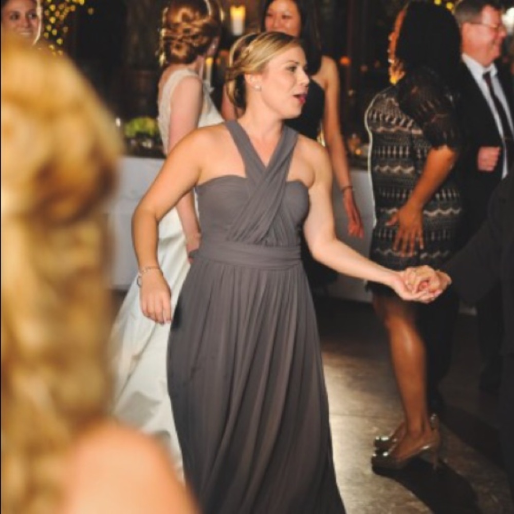 Jenny yoo Aidan charcoal bridesmaid dress 2